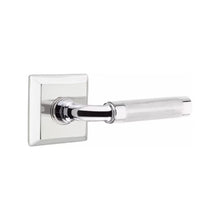 Load image into Gallery viewer, R-BAR KNURLED (RA.KN) PRIVACY (BED/BATH) LEVER WITH 2-3/8" BACKSET AND 1/4" ROUND FACEPLATE AND STRIKEPLATE