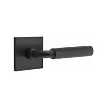 Load image into Gallery viewer, R-BAR KNURLED (RA.KN) PRIVACY (BED/BATH) LEVER WITH 2-3/8" BACKSET AND 1/4" ROUND FACEPLATE AND STRIKEPLATE