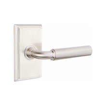 Load image into Gallery viewer, MANNING (MNG) PRIVACY (BED/BATH) LEVER WITH 2-3/8" BACKSET AND 1/4" ROUND FACEPLATE AND STRIKEPLATE
