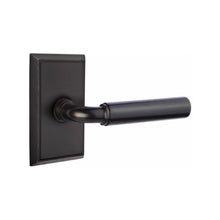 Load image into Gallery viewer, MANNING (MNG) PRIVACY (BED/BATH) LEVER WITH 2-3/8" BACKSET AND 1/4" ROUND FACEPLATE AND STRIKEPLATE