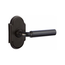 Load image into Gallery viewer, MANNING (MNG) PRIVACY (BED/BATH) LEVER WITH 2-3/8" BACKSET AND 1/4" ROUND FACEPLATE AND STRIKEPLATE