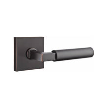 Load image into Gallery viewer, EMPOWERED MOTORIZED TOUCHSCREEN KEYPAD ENTRY SET BADEN GRIP (EMP0103) OIL RUBBED BRONZE (US10B) W/ 2-3/8" BACKSET AND 1/4" ROUND FACEPLATE AND STRIKEPLATE W/ INTERIOR LEVER