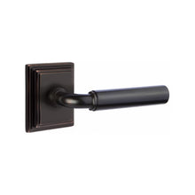 Load image into Gallery viewer, MANNING (MNG) PRIVACY (BED/BATH) LEVER WITH 2-3/8" BACKSET AND 1/4" ROUND FACEPLATE AND STRIKEPLATE