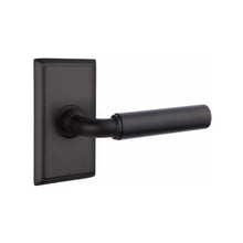 Load image into Gallery viewer, MANNING (MNG) PRIVACY (BED/BATH) LEVER WITH 2-3/8" BACKSET AND 1/4" ROUND FACEPLATE AND STRIKEPLATE