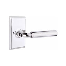 Load image into Gallery viewer, MANNING (MNG) PRIVACY (BED/BATH) LEVER WITH 2-3/8" BACKSET AND 1/4" ROUND FACEPLATE AND STRIKEPLATE
