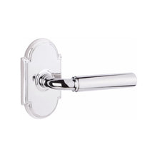 Load image into Gallery viewer, MANNING (MNG) PRIVACY (BED/BATH) LEVER WITH 2-3/8" BACKSET AND 1/4" ROUND FACEPLATE AND STRIKEPLATE