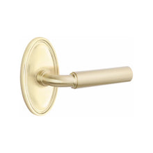 Load image into Gallery viewer, MANNING (MNG) PRIVACY (BED/BATH) LEVER WITH 2-3/8" BACKSET AND 1/4" ROUND FACEPLATE AND STRIKEPLATE