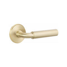 Load image into Gallery viewer, MANNING (MNG) PRIVACY (BED/BATH) LEVER WITH 2-3/8" BACKSET AND 1/4" ROUND FACEPLATE AND STRIKEPLATE