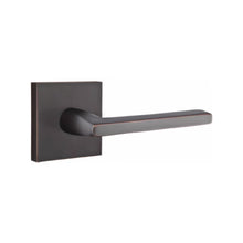 Load image into Gallery viewer, EMPOWERED MOTORIZED TOUCHSCREEN KEYPAD ENTRY SET BADEN GRIP (EMP0103) OIL RUBBED BRONZE (US10B) W/ 2-3/8" BACKSET AND 1/4" ROUND FACEPLATE AND STRIKEPLATE W/ INTERIOR LEVER
