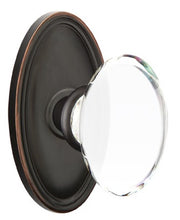 Load image into Gallery viewer, HAMPTON GLASS (HT) DUMMY (PAIR) KNOB WITH TRADITIONAL ROSETTE