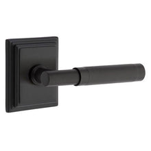 Load image into Gallery viewer, T-BAR KNURLED (TA.KN) PASSAGE (HALL/CLOSET) LEVER WITH 2-3/8" BACKSET AND 1/4" ROUND FACEPLATE AND STRIKEPLATE
