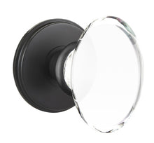 Load image into Gallery viewer, HAMPTON GLASS (HT) DUMMY (PAIR) KNOB WITH TRADITIONAL ROSETTE