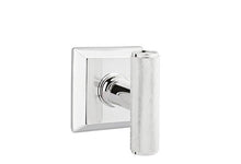 Load image into Gallery viewer, THE ACE KNURLED (ACEKN) PRIVACY (BED/BATH) KNOB WITH 2-3/8" BACKSET AND 1/4" ROUND FACEPLATE AND STRIKEPLATE