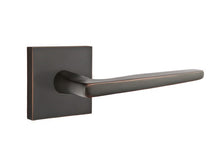 Load image into Gallery viewer, HERMES (HER) PASSAGE (HALL/CLOSET) LEVER WITH 2-3/8" BACKSET AND 1/4" ROUND FACEPLATE AND STRIKEPLATE