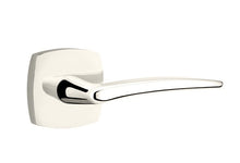 Load image into Gallery viewer, POSEIDON (POS) PASSAGE (HALL/CLOSET) LEVER WITH 2-3/8" BACKSET AND 1/4" ROUND FACEPLATE AND STRIKEPLATE