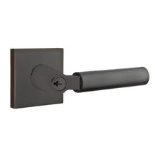 Load image into Gallery viewer, HERCULES (HEC) KEY IN LEVER SINGLE CYLINDER SQUARE ROSETTE (5122) LOCKSET WITH 2-3/8" BACKSET AND 1/4" ROUND FACEPLATE AND STRIKEPLATE
