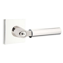 Load image into Gallery viewer, HERCULES (HEC) KEY IN LEVER SINGLE CYLINDER SQUARE ROSETTE (5122) LOCKSET WITH 2-3/8" BACKSET AND 1/4" ROUND FACEPLATE AND STRIKEPLATE