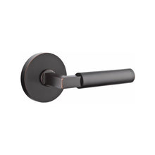 Load image into Gallery viewer, HERCULES (HEC) PRIVACY (BED/BATH) LEVER WITH 2-3/8" BACKSET AND 1/4" ROUND FACEPLATE AND STRIKEPLATE