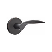 Load image into Gallery viewer, MERCURY (MC) PASSAGE (HALL/CLOSET) LEVER WITH 2-3/8" BACKSET AND 1/4" ROUND FACEPLATE AND STRIKEPLATE