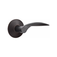 Load image into Gallery viewer, MERCURY (MC) PRIVACY (BED/BATH) LEVER WITH 2-3/8" BACKSET AND 1/4" ROUND FACEPLATE AND STRIKEPLATE