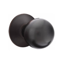 Load image into Gallery viewer, ORB (OR) PASSAGE (HALL/CLOSET) KNOB WITH 2-3/8" BACKSET AND 1/4" ROUND FACEPLATE AND STRIKEPLATE