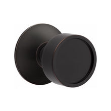 Load image into Gallery viewer, VERVE (VR) PRIVACY (BED/BATH) KNOB WITH 2-3/8" BACKSET AND 1/4" ROUND FACEPLATE AND STRIKEPLATE