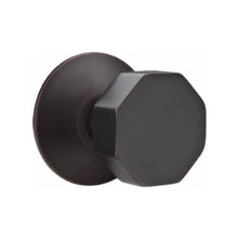 Load image into Gallery viewer, OCTAGON (OCT) PASSAGE (HALL/CLOSET) KNOB WITH 2-3/8" BACKSET AND 1/4" ROUND FACEPLATE AND STRIKEPLATE