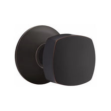 Load image into Gallery viewer, FREESTONE (FRK) PRIVACY (BED/BATH) KNOB WITH 2-3/8" BACKSET AND 1/4" ROUND FACEPLATE AND STRIKEPLATE