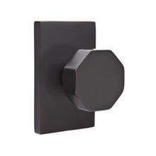Load image into Gallery viewer, OCTAGON (OCT) PASSAGE (HALL/CLOSET) KNOB WITH 2-3/8" BACKSET AND 1/4" ROUND FACEPLATE AND STRIKEPLATE