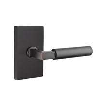 Load image into Gallery viewer, HERCULES (HEC) PASSAGE (HALL/CLOSET) LEVER WITH 2-3/8" BACKSET AND 1/4" ROUND FACEPLATE AND STRIKEPLATE