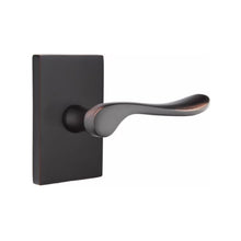 Load image into Gallery viewer, LUZERN (LU) PRIVACY (BED/BATH) LEVER WITH 2-3/8" BACKSET AND 1/4" ROUND FACEPLATE AND STRIKEPLATE