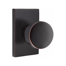 Load image into Gallery viewer, LAURENT (LAU) PRIVACY (BED/BATH) KNOB WITH 2-3/8" BACKSET AND 1/4" ROUND FACEPLATE AND STRIKEPLATE