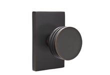 Load image into Gallery viewer, BERN (BN) PRIVACY (BED/BATH) KNOB WITH 2-3/8" BACKSET AND 1/4" ROUND FACEPLATE AND STRIKEPLATE