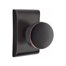 Load image into Gallery viewer, LAURENT (LAU) PASSAGE (HALL/CLOSET) KNOB WITH 2-3/8" BACKSET AND 1/4" ROUND FACEPLATE AND STRIKEPLATE