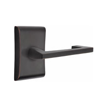 Load image into Gallery viewer, ARGOS (AG) PRIVACY (BED/BATH) LEVER WITH 2-3/8" BACKSET AND 1/4" ROUND FACEPLATE AND STRIKEPLATE