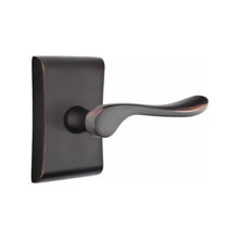 Load image into Gallery viewer, LUZERN (LU) PRIVACY (BED/BATH) LEVER WITH 2-3/8" BACKSET AND 1/4" ROUND FACEPLATE AND STRIKEPLATE