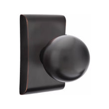 Load image into Gallery viewer, ORB (OR) PASSAGE (HALL/CLOSET) KNOB WITH 2-3/8" BACKSET AND 1/4" ROUND FACEPLATE AND STRIKEPLATE