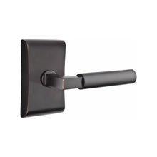 Load image into Gallery viewer, HERCULES (HEC) PRIVACY (BED/BATH) LEVER WITH 2-3/8" BACKSET AND 1/4" ROUND FACEPLATE AND STRIKEPLATE
