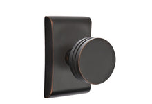 Load image into Gallery viewer, BERN (BN) PASSAGE (HALL/CLOSET) KNOB WITH 2-3/8" BACKSET AND 1/4" ROUND FACEPLATE AND STRIKEPLATE
