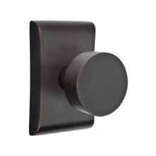 Load image into Gallery viewer, ROUND (ROU) PRIVACY (BED/BATH) KNOB WITH 2-3/8" BACKSET AND 1/4" ROUND FACEPLATE AND STRIKEPLATE