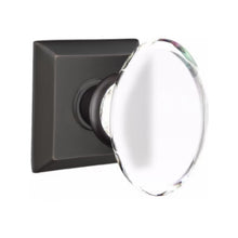 Load image into Gallery viewer, HAMPTON GLASS (HT) DUMMY (PAIR) KNOB WITH TRADITIONAL ROSETTE