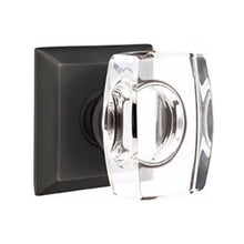 Load image into Gallery viewer, WINDSOR GLASS (WS) PASSAGE (HALL/CLOSET) KNOB WITH 2-3/8" BACKSET AND 1/4" ROUND FACEPLATE AND STRIKEPLATE WITH TRADITIONAL ROSETTE