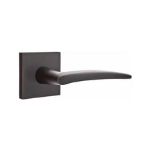 Load image into Gallery viewer, POSEIDON (POS) PASSAGE (HALL/CLOSET) LEVER WITH 2-3/8" BACKSET AND 1/4" ROUND FACEPLATE AND STRIKEPLATE