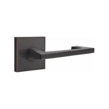 Load image into Gallery viewer, ARGOS (AG) PRIVACY (BED/BATH) LEVER WITH 2-3/8" BACKSET AND 1/4" ROUND FACEPLATE AND STRIKEPLATE