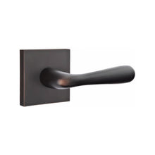 Load image into Gallery viewer, BASEL (BA) PASSAGE (HALL/CLOSET) LEVER WITH 2-3/8" BACKSET AND 1/4" ROUND FACEPLATE AND STRIKEPLATE
