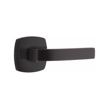 Load image into Gallery viewer, BRESLIN (BRL) PRIVACY (BED/BATH) LEVER WITH 2-3/8" BACKSET AND 1/4" ROUND FACEPLATE AND STRIKEPLATE