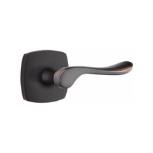 Load image into Gallery viewer, LUZERN (LU) PASSAGE (HALL/CLOSET) LEVER WITH 2-3/8" BACKSET AND 1/4" ROUND FACEPLATE AND STRIKEPLATE