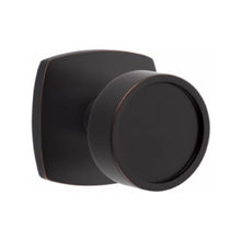 Load image into Gallery viewer, VERVE (VR) PASSAGE (HALL/CLOSET) KNOB WITH 2-3/8" BACKSET AND 1/4" ROUND FACEPLATE AND STRIKEPLATE