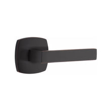 Load image into Gallery viewer, DUMONT (DT) PASSAGE (HALL/CLOSET) LEVER WITH 2-3/8" BACKSET AND 1/4" ROUND FACEPLATE AND STRIKEPLATE