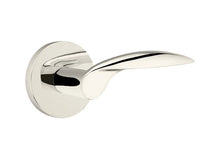 Load image into Gallery viewer, MERCURY (MC) PRIVACY (BED/BATH) LEVER WITH 2-3/8" BACKSET AND 1/4" ROUND FACEPLATE AND STRIKEPLATE